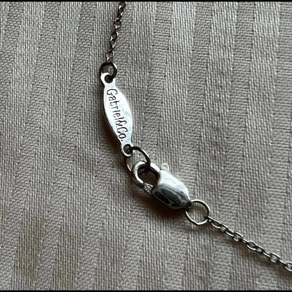 Gabriel&co Diamond Cross Necklace - Picture 4 of 5